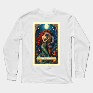 The Lovers From the Light Mermaid Tarot Deck. Long Sleeve T-Shirt